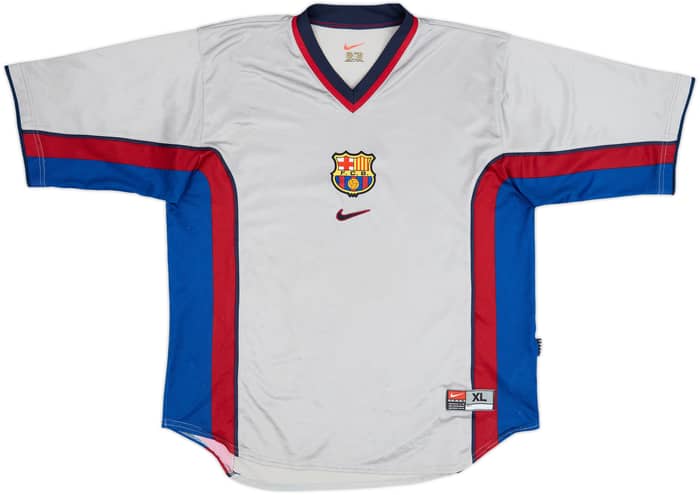 1999-01 Barcelona Away Shirt Rivaldo #11 - 8/10 - (XL)