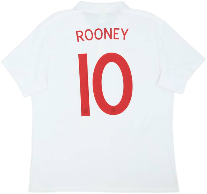 2009-10 England Home Shirt Rooney #10 - 6/10 - (L)
