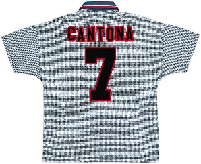 1995-96 Manchester United Away Shirt Cantona #7 - 8/10 - (L)