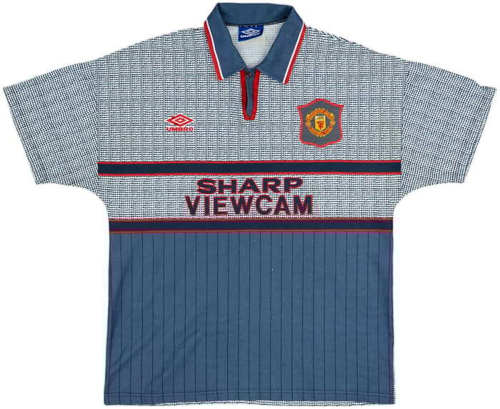 1995-96 Manchester United Away Shirt Cantona #7 - 8/10 - (L)