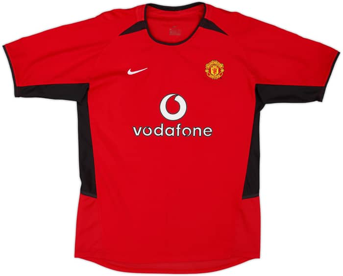 2002-04 Manchester United Home Shirt Ronaldo #7 - 8/10 - (XL.Boys)