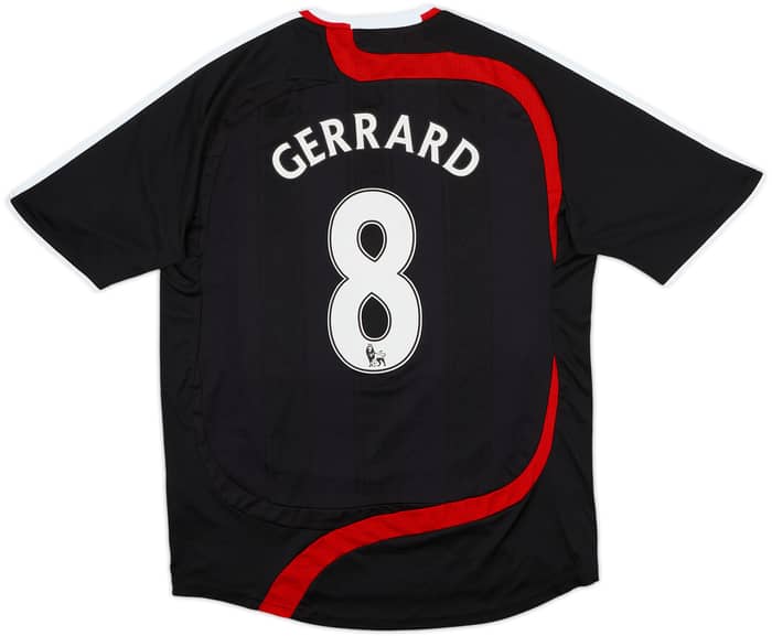 2007-08 Liverpool Third Shirt Gerrard #8 - 8/10 - (M)