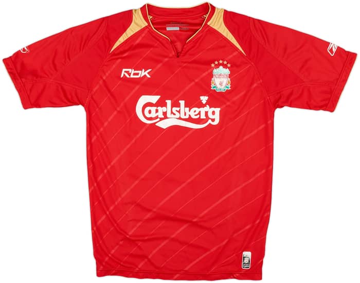 2005-06 Liverpool CL Home Shirt - 5/10 - (S)
