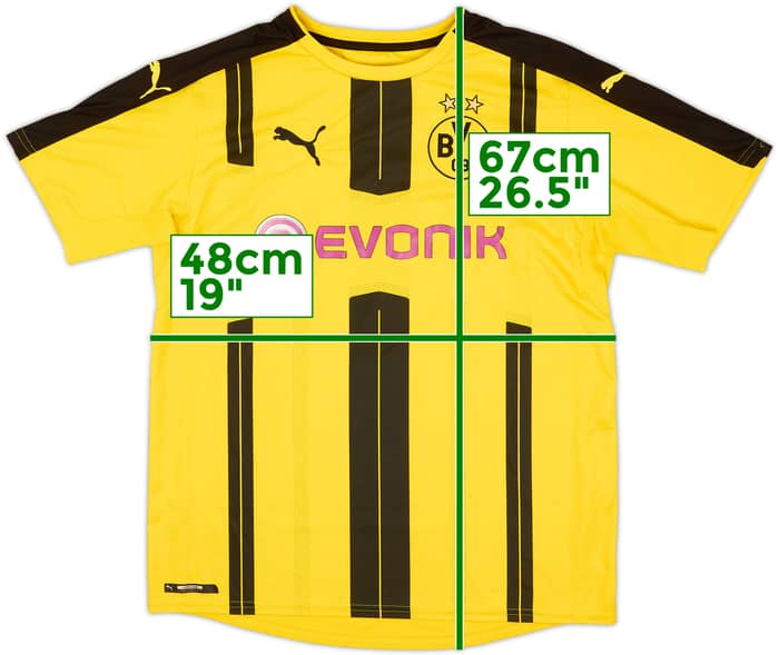 2016-17 Borussia Dortmund Home Shirt - 8/10 - (XL.Boys)