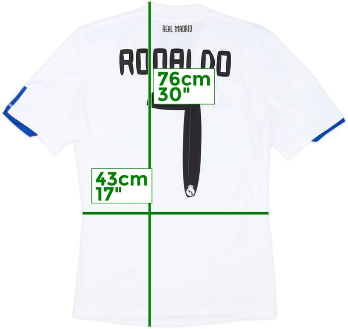 2010-11 Real Madrid Home Shirt Ronaldo #7 - 8/10 - (S)