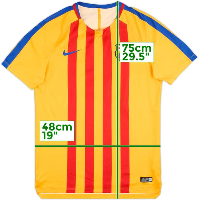 2017-18 Barcelona Nike Training Shirt - 6/10 - (M)