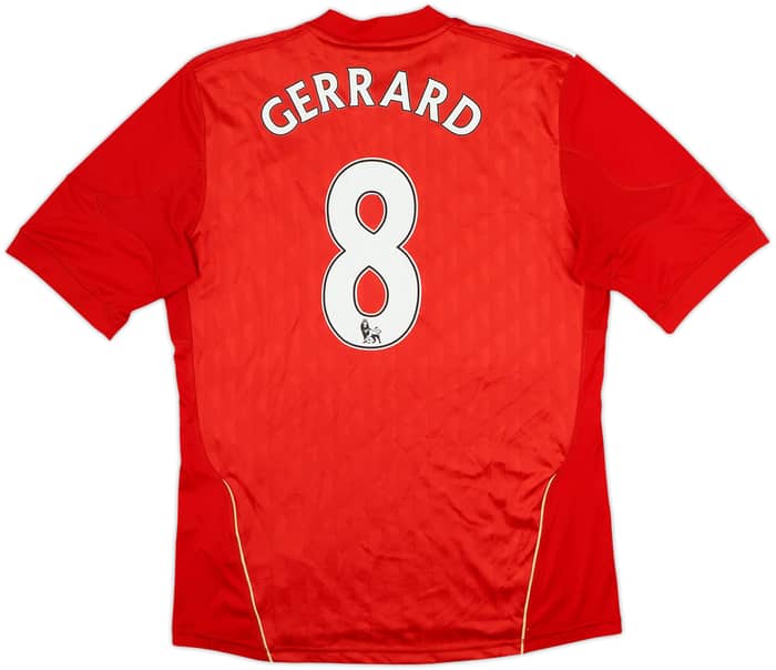2010-12 Liverpool Home Shirt Gerrard #8 - 5/10 - (M)