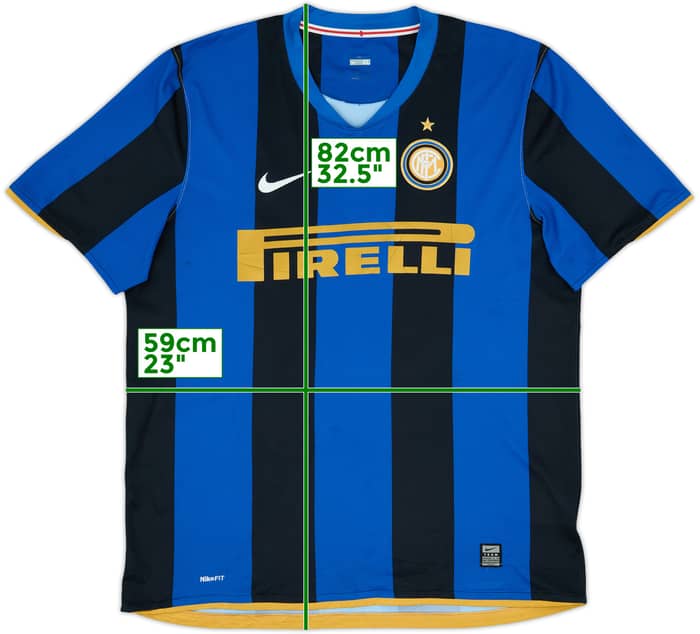 2008-09 Inter Milan Home Shirt - 8/10 - (XL)