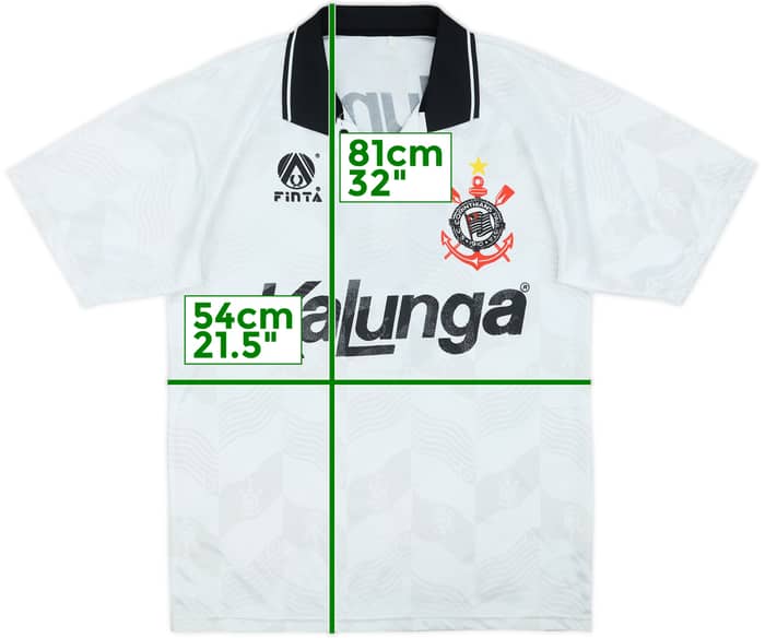 1990 Corinthians Home Shirt #9 - 7/10 - (L)