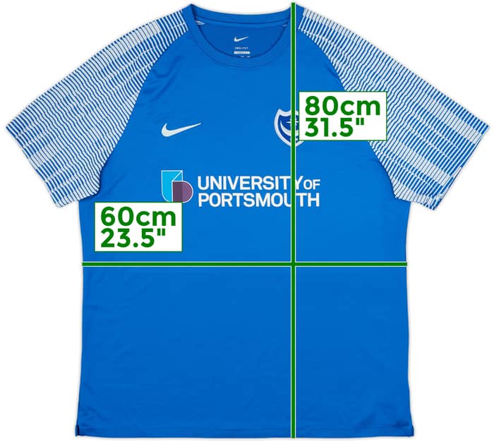 2022-23 Portsmouth Home Shirt - 8/10 - (XXL)
