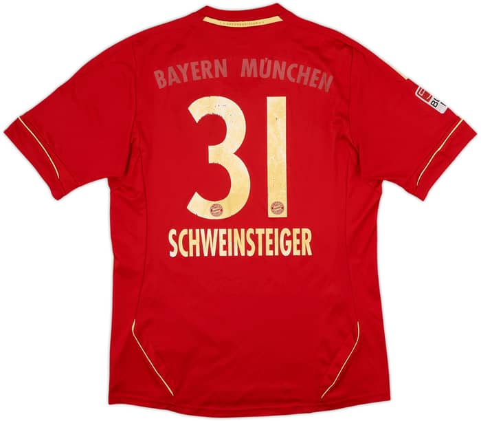 2011-13 Bayern Munich Home Shirt Schweinsteiger #31 - 4/10 - (M)