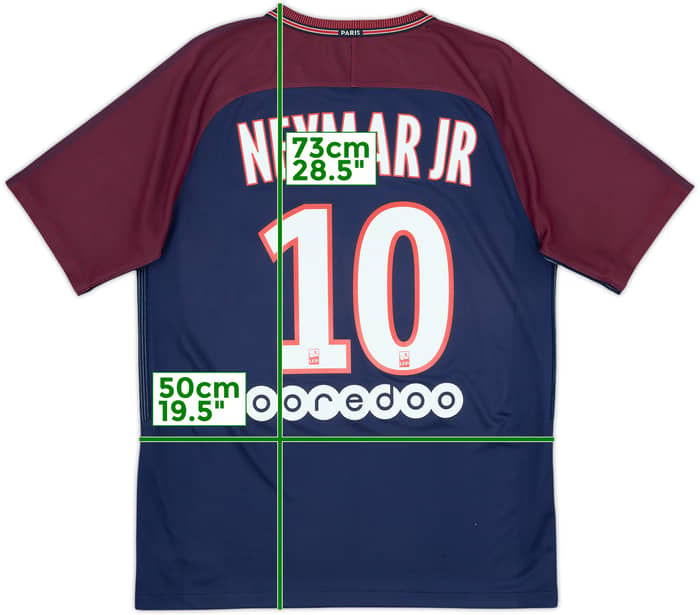 2017-18 Paris Saint-Germain Home Shirt Neymar Jr #10 - 9/10 - (M)