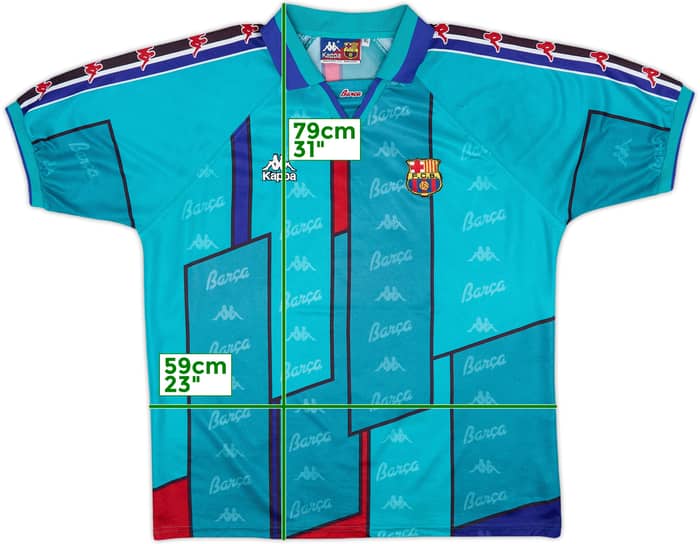 1995-97 Barcelona Away Shirt - 8/10 - (XL)