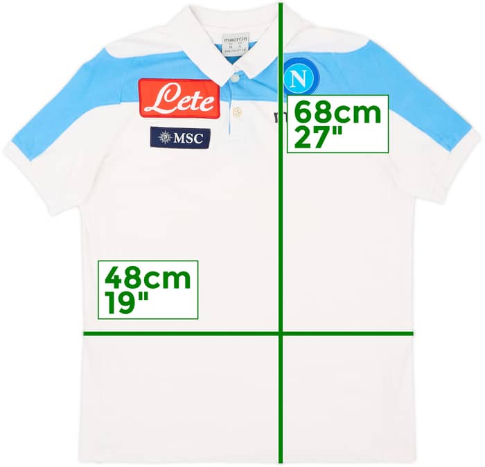 2013-14 Napoli Macron Polo Shirt - 6/10 - (M)