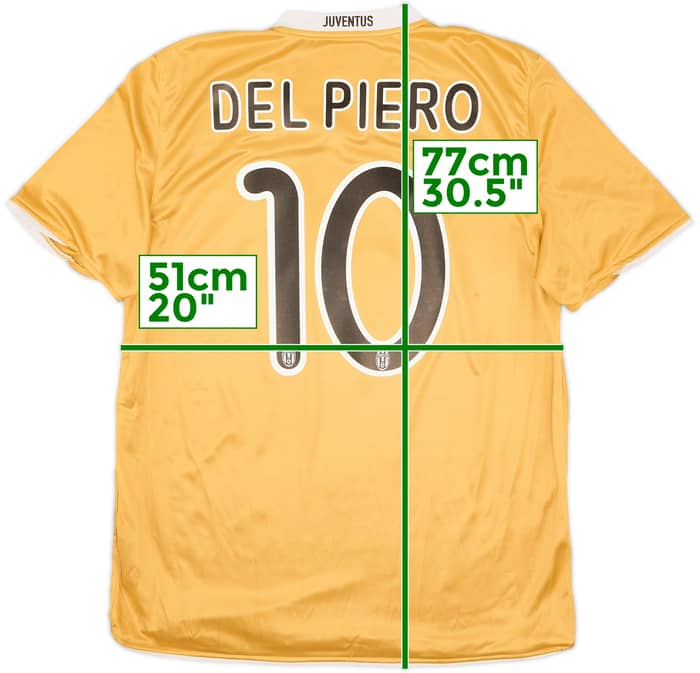 2008-09 Juventus Away Shirt Del Piero #10 - 8/10 - (XL)