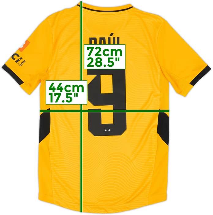 2021-22 Wolves Home Shirt Raul #9 - 8/10 - (S)