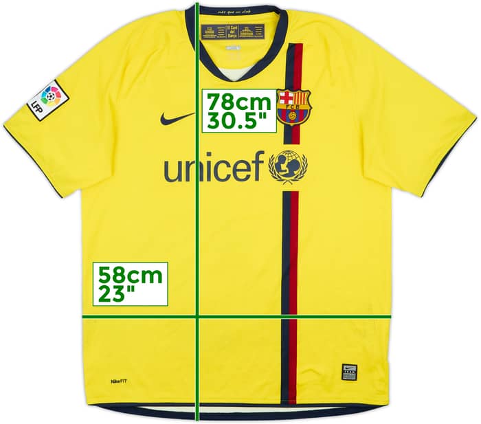 2008-10 Barcelona Away Shirt Messi #10 - 4/10 - (L)