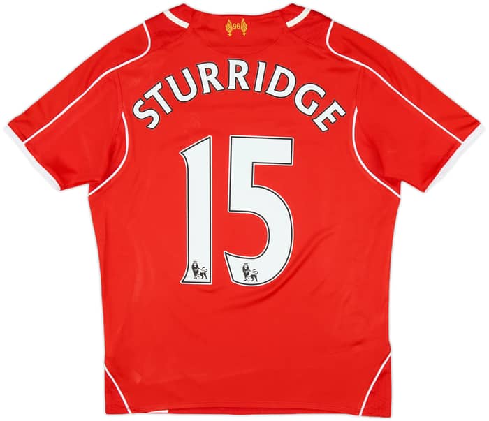2014-15 Liverpool Home Shirt Sturridge #15 - 7/10 - (L.Boys)