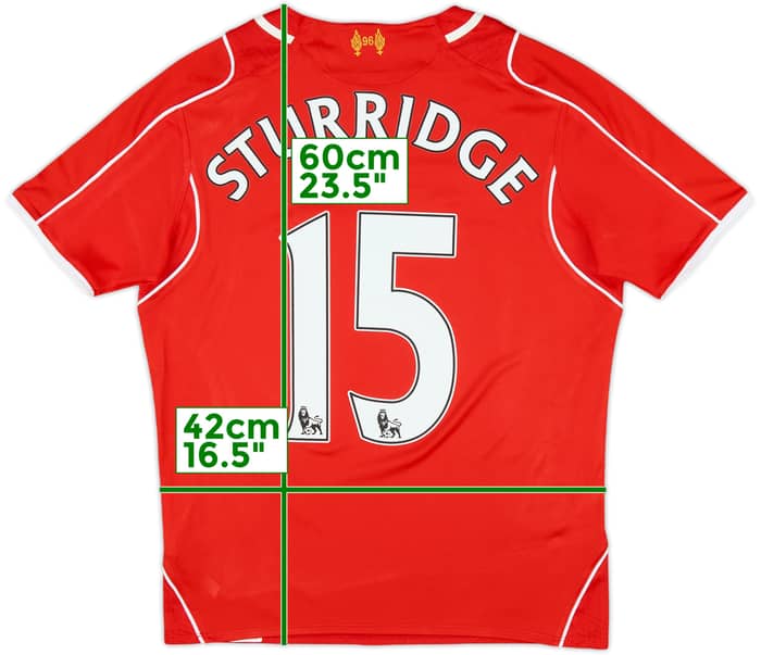 2014-15 Liverpool Home Shirt Sturridge #15 - 7/10 - (L.Boys)