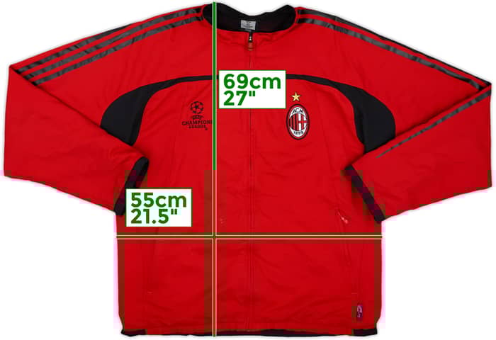 2004-05 AC Milan adidas CL Track Jacket - 7/10 - (M)