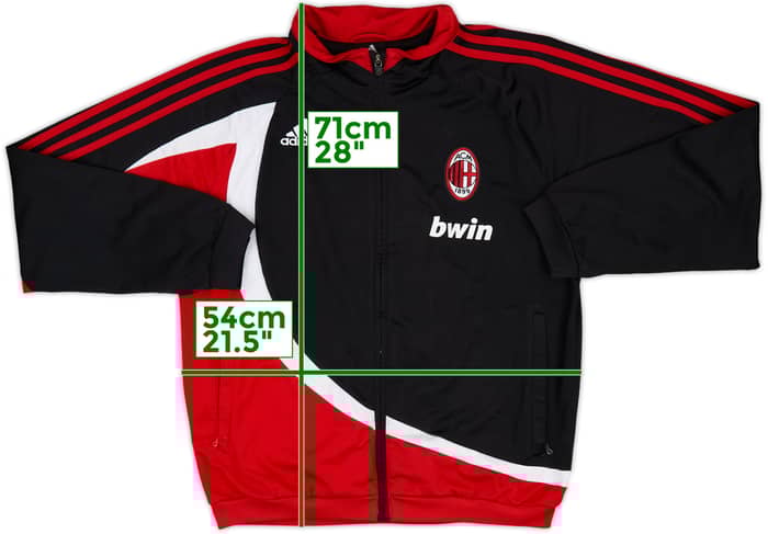 2007-08 AC Milan adidas Track Jacket - 8/10 - (S)