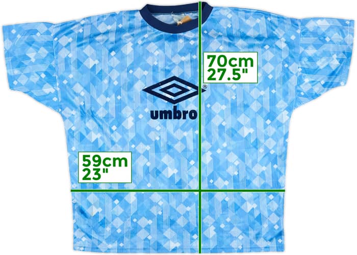 1990-92 England Player Issue Umbro Training Shirt (Hodge) - 8/10 - (XL)