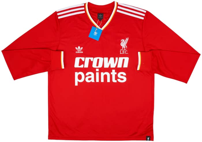 2009-10 Liverpool adidas Originals Retro '1986-87 Home' L/S Shirt #7 (XL)
