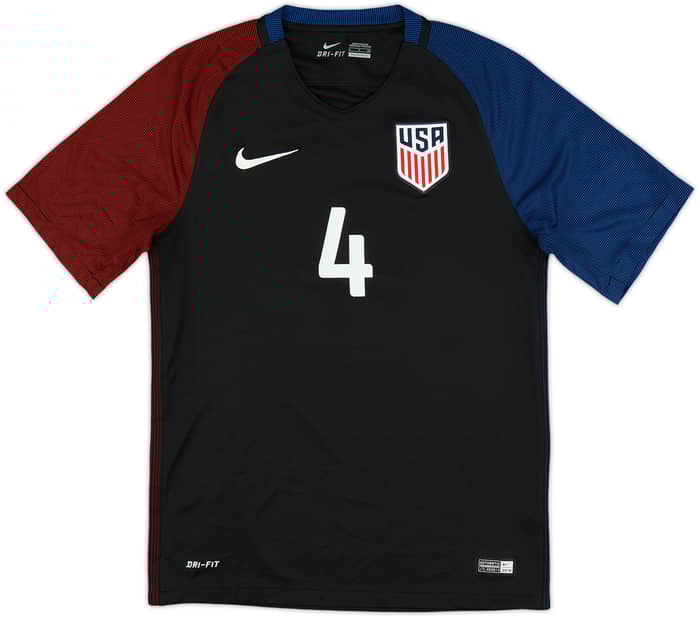 2016-17 USA Away Shirt Bradley #4 - 8/10 - (S)
