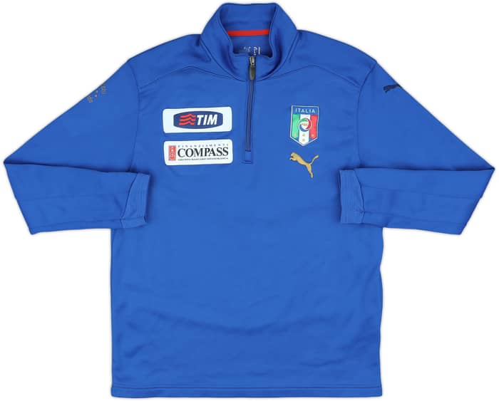 2004-06 Italy Player Issue Puma 1/2 Zip Drill Top - 8/10 - (M)