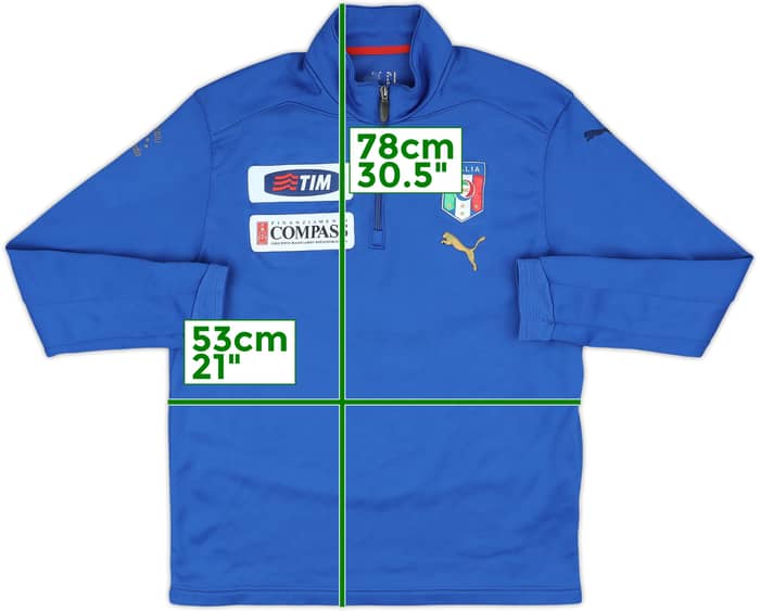 2004-06 Italy Player Issue Puma 1/2 Zip Drill Top - 8/10 - (M)