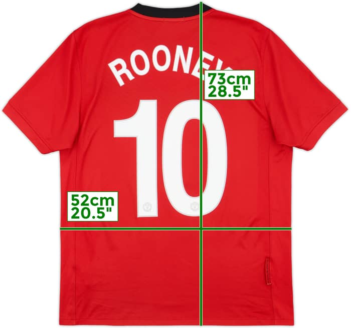 2009-10 Manchester United Home Shirt Rooney #10 - 5/10 - (M)