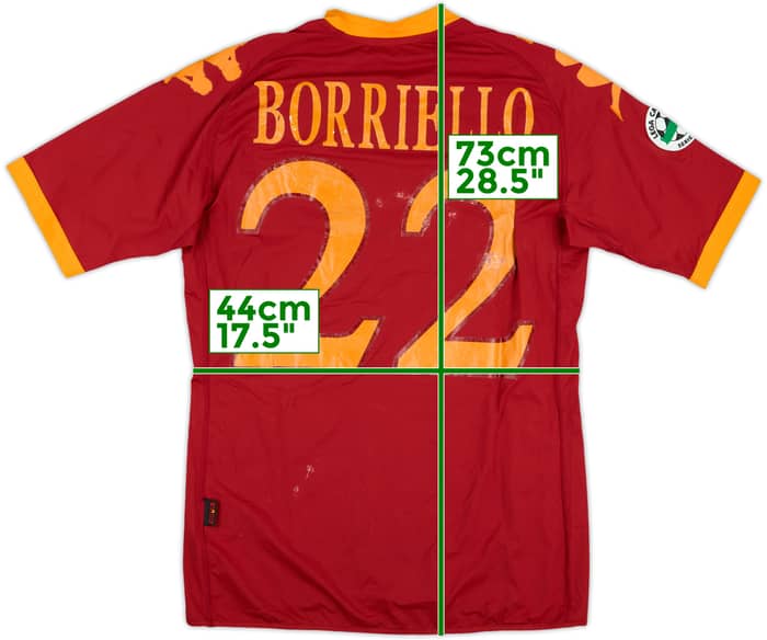 2009-10 Roma Home Shirt Borriello #22 - 5/10 - (S)