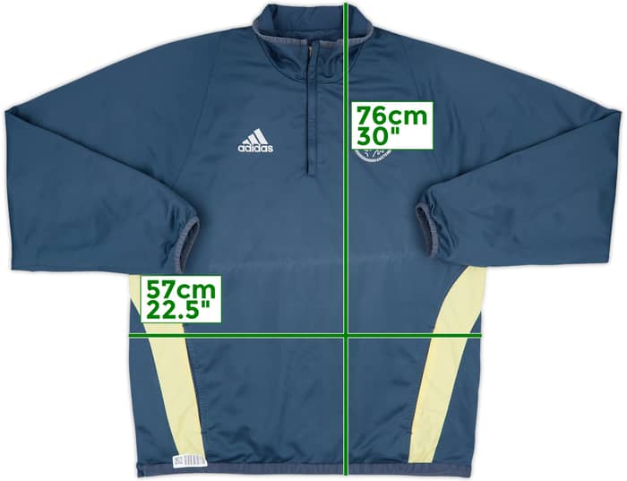 2003-04 Ajax adidas 1/4 Zip Reversible Drill Top - 8/10 - (M/L)