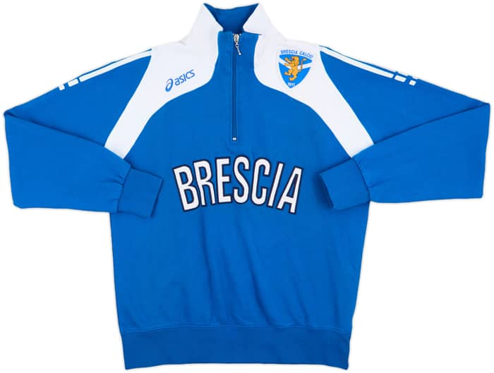 2007-08 Brescia Asics 1/4 Zip Training Top - 8/10 - (M)