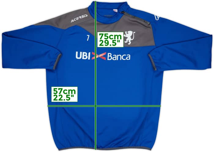 2017-18 Brescia Acerbis Player Issue 1/4 Zip Drill Top #7 - 8/10 - (XL)
