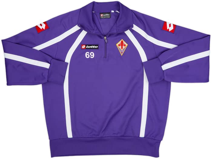 2005-06 Fiorentina Lotto Player Issue 1/4 Zip Track Jacket #69 - 7/10 - (XL)