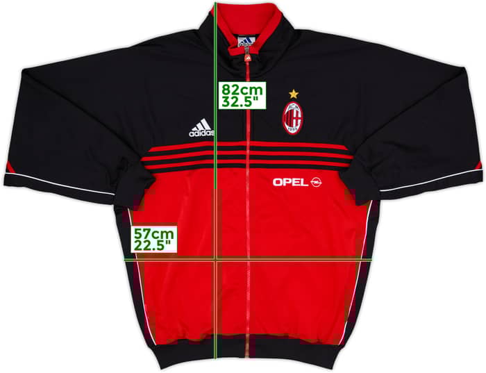 2000-02 AC Milan adidas Track Jacket - 8/10 - (L)