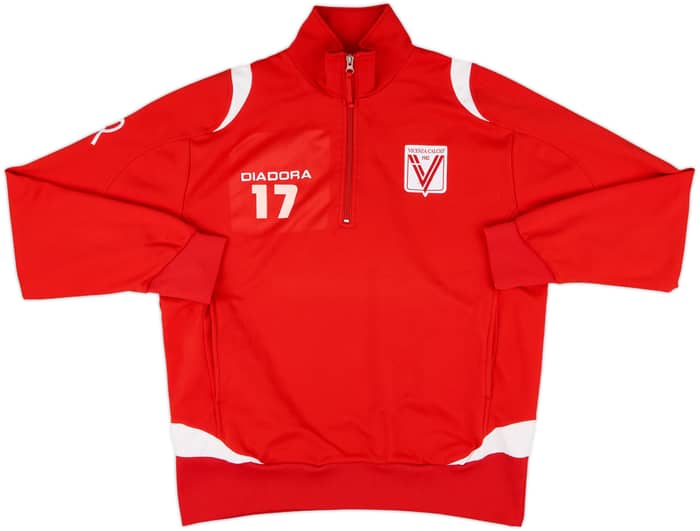 2007-09 Vicenza Diadora Player Issue 1/2 Zip Track Jacket #17 - 6/10 - (L)