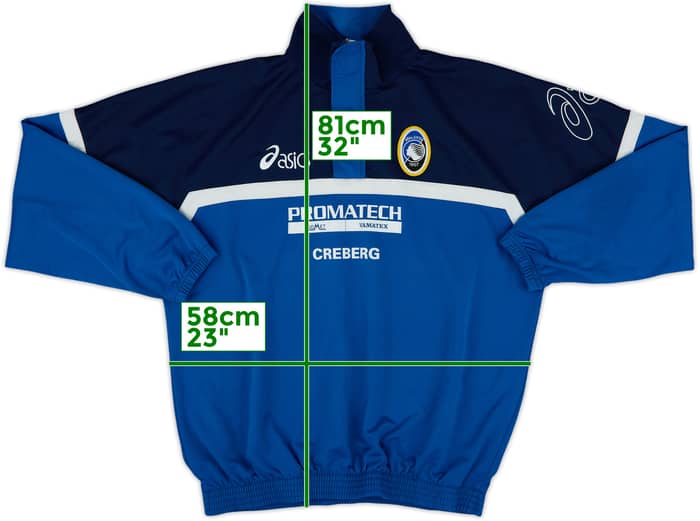 2002-03 Atalanta Asics 1/4 Zip Drill Top - 8/10 - (XL)