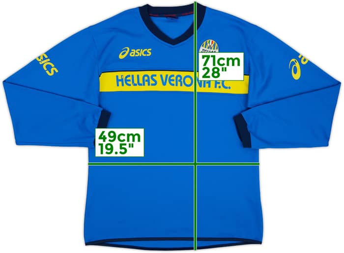 2007-08 Hellas Verona Asics Sweat Top - 6/10 - (L)