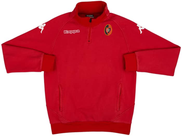2014-15 Cagliari Kappa 1/4 Zip Training Top - 8/10 - (XL)