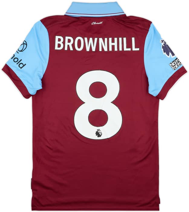 2023-24 Burnley Match Issue Home Shirt Brownhill #8
