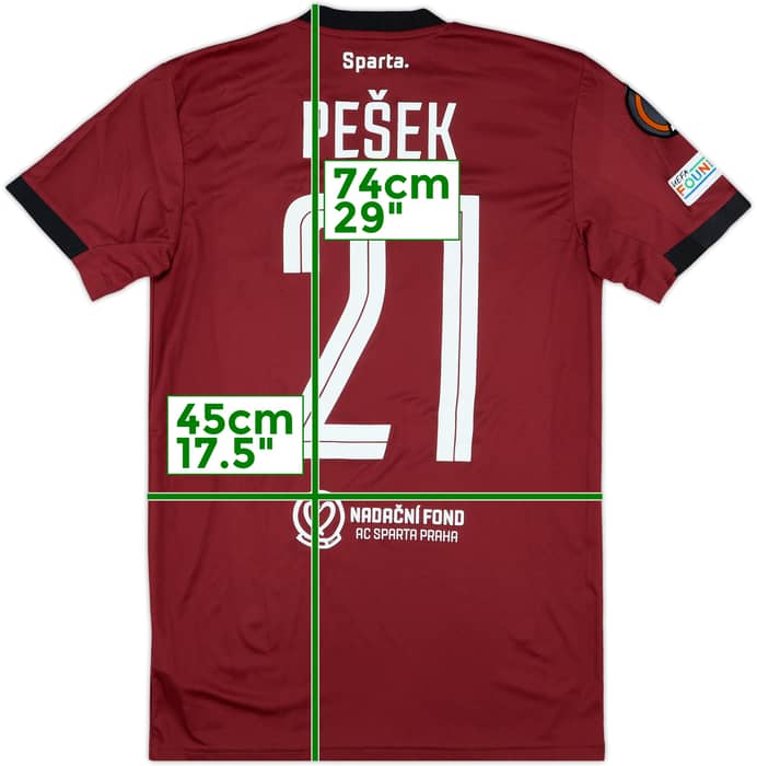 2023-24 Sparta Prague Match Issue Home Shirt Pesek #21
