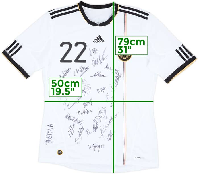 2010-11 Germany Squad Signed Home Shirt #22 - 8/10 - (L)