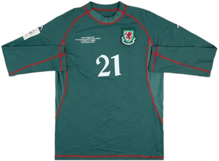 2004 Wales Match Issue GK Shirt #21