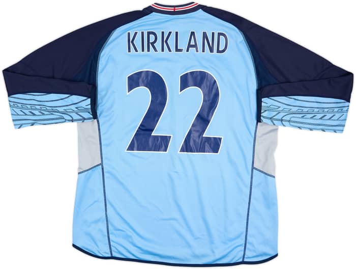 2004 England Match Issue GK Shirt Kirkland #22