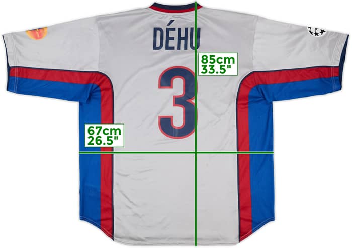 1999-00 Barcelona Match Issue Champions League Away Shirt Dehu #3