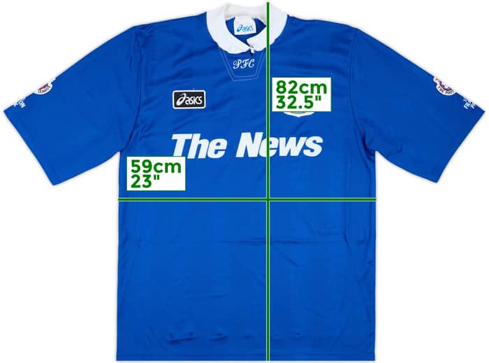 1995-96 Portsmouth Match Issue Home Shirt #7