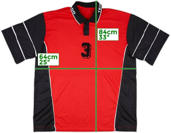 2001 Trinidad & Tobago Match Issue Home Shirt #3 (Cox)