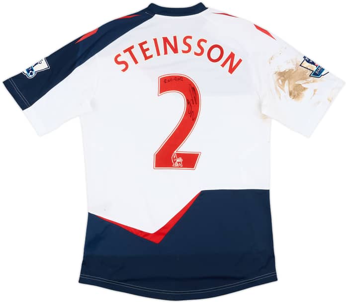 2011-12 Bolton Match Worn Signed Home Shirt Steinsson #2